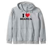 I Heart Bianca First Name I Love Personalized Stuff Felpa con Cappuccio