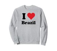 I Heart Brazil Love Country Souvenir Themed Stuff Felpa
