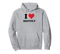 I Heart Britney First Name I Love Personalized Stuff Felpa con Cappuccio
