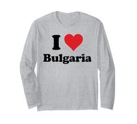 I Heart Bulgaria Love Country Souvenir Themed Stuff Maglia a Manica