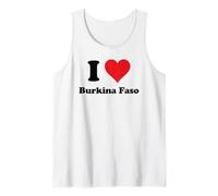 I Heart Burkina Faso Love Country Souvenir Themed Stuff Canotta