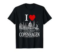 I Heart Copenhagen I Love Copenhagen Souvenir Maglietta