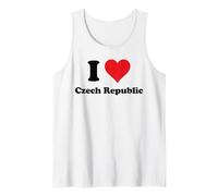 I Heart Czech Republic Love Country Souvenir Themed Stuff Canotta