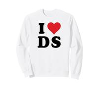 I Heart DS Initials I Love D.S. First And Last Name D S Felpa