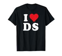 I Heart DS Initials I Love D.S. First And Last Name D S Maglietta