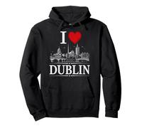 I Heart Dublin I Love Dublin Souvenir Felpa con Cappuccio
