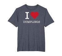 I Heart Dumplings, I Love Dumplings Maglietta, Uomo Taglie Grandi, Pervinca, 3X Tall