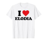 I Heart Elodia First Name I Love Personalized Stuff Maglietta