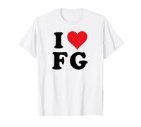 I Heart FG Initials I Love F.G. First And Last Name F G Maglietta