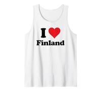 I Heart Finland Love Country Souvenir Themed Stuff Canotta