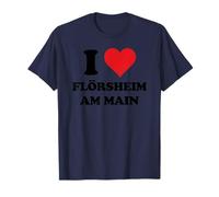 I Heart Flörsheim am Main Germany Love German Souvenir Item Maglietta