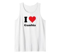 I Heart Gambia Love Country Souvenir Themed Stuff Canotta