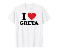 I Heart Greta First Name I Love Custom Stuff Maglietta