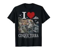 I Heart I Love Cinque Terre Souvenir Maglietta