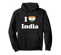 I Heart India Indian I Love India Felpa con Cappuccio