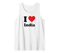 I Heart India Love Country Souvenir Themed Stuff Canotta
