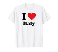 I Heart Italy Love Country Souvenir Themed Stuff Maglietta