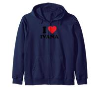 I Heart Ivana First Name I Love Personalized Stuff Felpa con Cappuccio