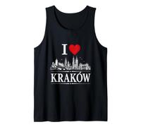 I Heart Krakow I Love Krakow Souvenir Canotta