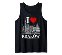 I Heart Krakow I Love Krakow Souvenir Canotta