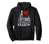 I Heart Krakow I Love Krakow Souvenir Felpa con Cappuccio