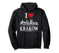 I Heart Krakow I Love Krakow Souvenir Felpa con Cappuccio
