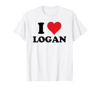 I Heart Logan First Name I Love Personalized Stuff Maglietta