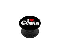I HEART LOVE CEUTA SPAGNA NORD AFRICA (TESTO BIANCO) PopSockets PopGrip Adesivo