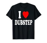 I Heart Love) Dubstep Musica Dance Elettronica Maglietta