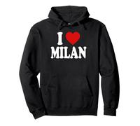 I Heart Love Milano Felpa con Cappuccio