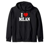 I Heart Love Milano Felpa con Cappuccio