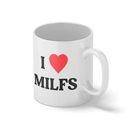 I heart Love Milfs Bianco tazza di caffè Mug