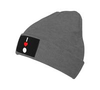 I Heart Love Volleyball Vertical Volleyball Player Unisex Berretto Invernale Flessibile Beanie Cappello Sportivo Beanie in Maglia per Moto All'Aperto Tutte Le Stagioni