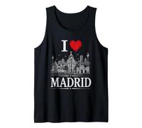 I Heart Madrid I Love Madrid Souvenir Canotta