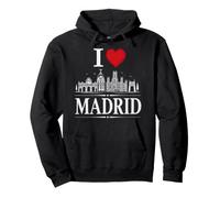 I Heart Madrid I Love Madrid Souvenir Felpa con Cappuccio