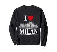 I Heart Milan I Love Milan Souvenir Felpa