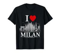 I Heart Milan I Love Milan Souvenir Maglietta