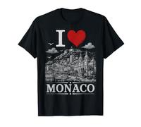 I Heart Monaco I Love Monaco Souvenir Maglietta