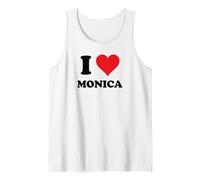 I Heart Monica First Name I Love Custom Stuff Canotta