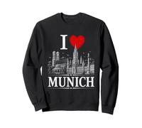 I Heart Munich I Love Munich Souvenir Felpa