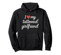 I Heart My Tattooed Girlfriend - Cuore rosso Felpa con Cappuccio