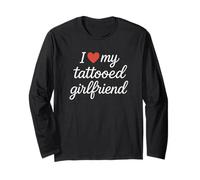 I Heart My Tattooed Girlfriend - Cuore rosso Maglia a Manica
