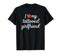 I Heart My Tattooed Girlfriend - Cuore rosso Maglietta