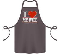 I Heart My Wife Lei Ha Fatto Acquisto Me This Divertente Cotone Grembiule 100%