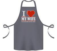 I Heart My Wife Lei Ha Fatto Acquisto Me This Divertente Cotone Grembiule 100%