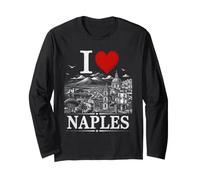 I Heart Naples I Love Naples Souvenir Maglia a Manica