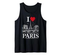 I Heart Paris I Love Paris Souvenir Canotta