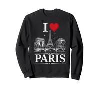 I Heart Paris I Love Paris Souvenir Felpa