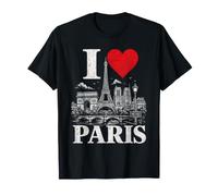 I Heart Paris I Love Paris Souvenir Maglietta