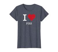 I Heart Pies, I Love Pies Maglietta, Donna, Pervinca, L